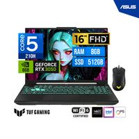 LAPTOP ASUS TUF GAMER FX607VJB-RL209 F16 16"" WUXGA IPS 144Hz Core 5 210H 8GB DDR5 512GB RTX 3050 6GB