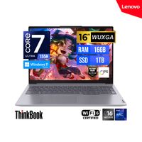 LAPTOP LENOVO THINKBOOK 16 G7 IML 16"" WUXGA IPS Core Ultra 7-155H RAM 16GB SSD 1TB Win 11 Home