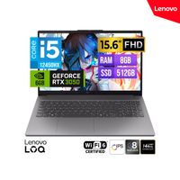 LENOVO LOQ 15IAX9E 15.6"" FHD 144HZ CORE I5-12450HX 8GB 512GB SSD RTX 3050 6GB