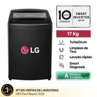Lavadora LG 17KG TurboDrum WT17OBVTB Negro Plateado