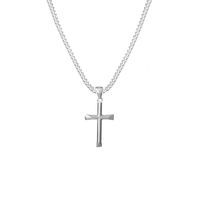 Collar Cruz Hombre Plata 925