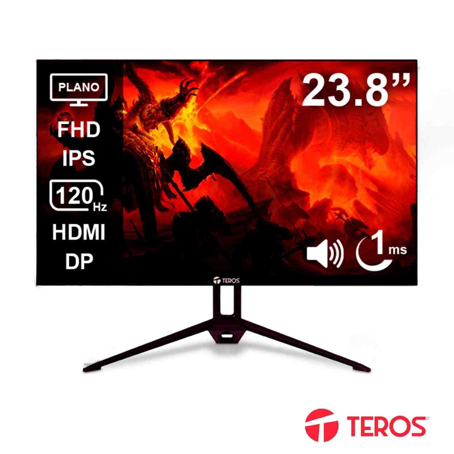 Monitor Teros TE-2415S Plano 24” Full HD 120Hz HDMI VGA