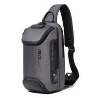 Mochila Pechera Hombre Bange 7082 Gris