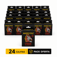 72 Condones Macho Wolf Clásico Látex Lubricado