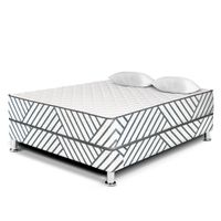 Cama VIVA HOME Palmera Plus 2 Plazas + 2 Almohadas + 1 Protector