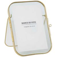 Portarretrato Metal Dorado 10x15 DECO HOME Bouquet