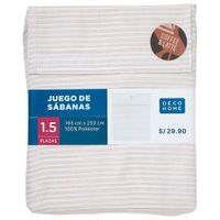 Sábana DECO HOME Coffee & Latte D3 1.5 Plazas