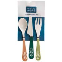 Set X3 Cubiertos DECO HOME Bouquet
