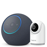 Combo Casa Inteligente Amazon Echo Dot Alexa WiFi + Cámara IP Reolink E321 3MP PT Detección Inteligente Visión Nocturna Blanco
