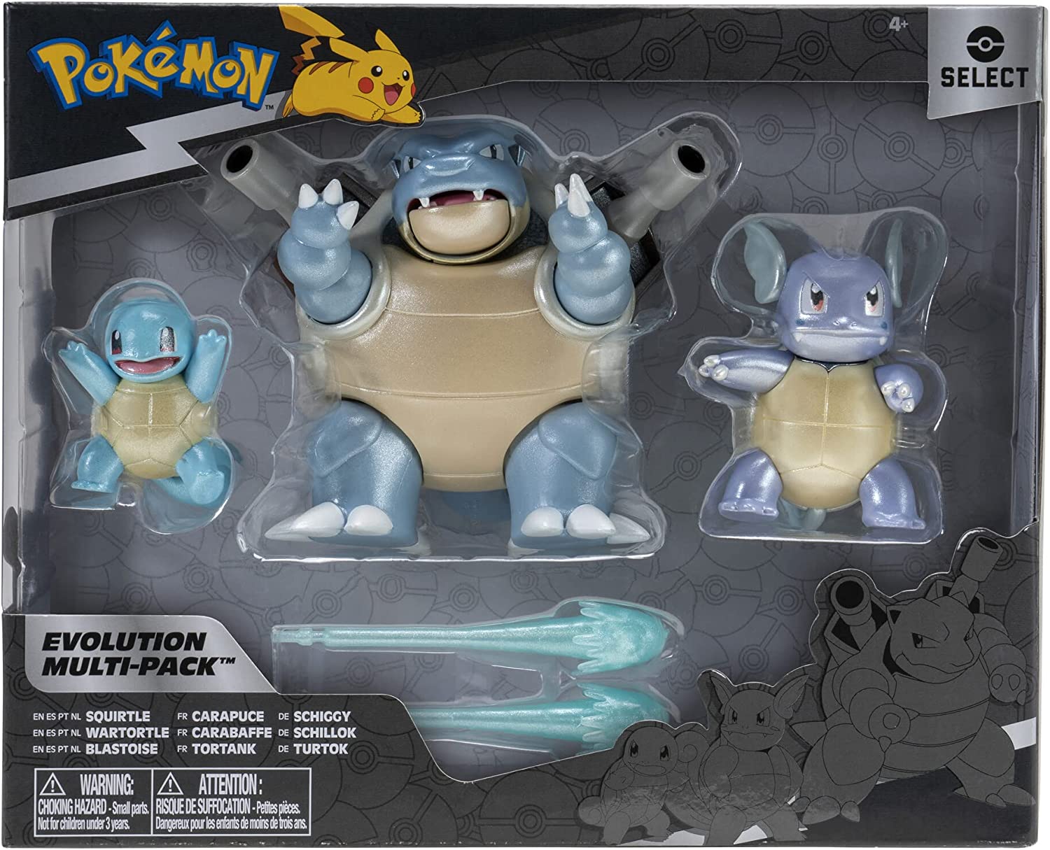 POKEMON SELECT SQUIRTLE WARTOTLE BLASTOISE