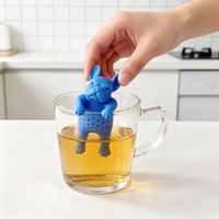 Infusor filtrante de té infusiones modelo perro bulldog francés