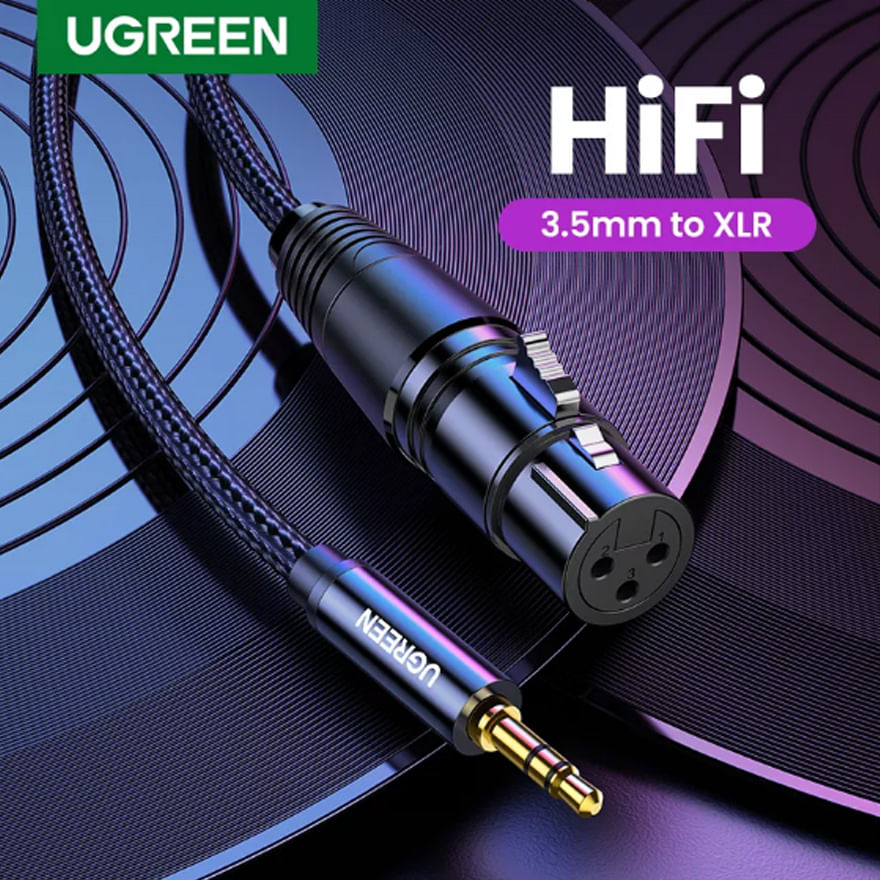 Cable Premium 3.5mm Trs - Xlr Hembra Pc Videocamara Dslr (2m)