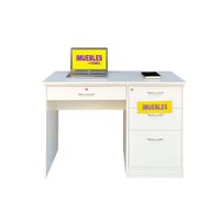 Escritorio Ejecutivo 120 cm color Blanco - TEMEL