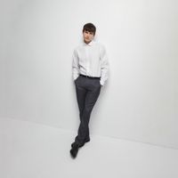 Camisa Hombre Sfera Estructura Estampada Blanco