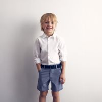 Camisa Niño Sfera Oxford Lisa Blanco