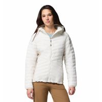 Casaca Para Mujer Sintetica Con Capucha Powder Pass™ Blanca Vestuario