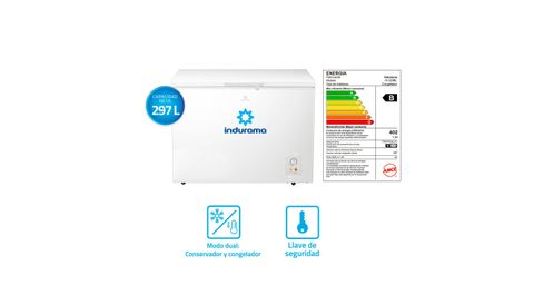 Congeladora Indurama CI-320BL