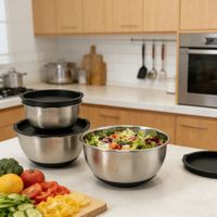 Set X3 Bowls Con Tapa
