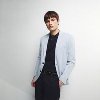 Blazer Hombre Sfera Lisa Azul