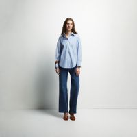 Blusa Mujer Sfera Rayas Basica Azul