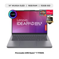 Laptop Lenovo IDEAPAD Slim 3 Gen 10 IPS R7-7735HS 16GB RAM 512 SSD OLED