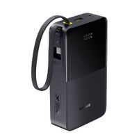 Batería externa Baseus Bipow 2 Pro 20000 mAh, 22.5W, con cable, USB, entrada USB-C, negro