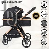 Coche Moisés de Lujo «PARIS NEW» Edición Limitada Negro