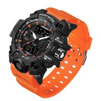 Reloj Hombre SANDA 6126 Análogo-Digital Naranja