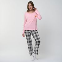 Pijama Mujer Perritos Hypnotic Manga Larga + Pantalón