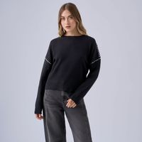 Chompa Mujer Oversize Hypnotic Manga Larga