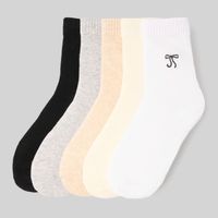 Pack X5 Medias Mujer Alta Embroidery Lazo Hypnotic