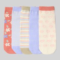Pack X5 Medias Tobilleras Para Niña Circus