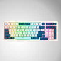 Teclado gamer Redragon EISA K686-RGB-PRO Wireless White And Blue Español