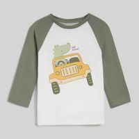 Polo Manga Larga Para Bebe Niño Ranglan Baby Circus