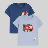 Pack X2 Polos Manga Corta Para Bebe Niño Print Baby Circus