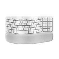 Logitech - Teclado Wave Keys Ergo Wireless Spa - Blanco