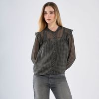 Blusa Mujer Ines Malabar Manga Larga