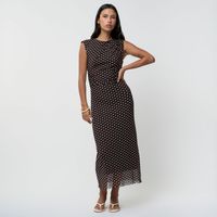 Vestido Largo Mujer Mesh Malabar