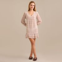 Vestido Corto Mujer Gasa Amc