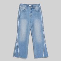Jean Para Teen Niña Flecos Zubito