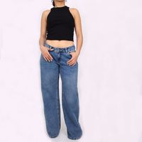 Jean Mujer Kayra Poblet Low Rise Wide Leg C