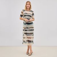 Vestido Midi Mujer Mesh Zafin