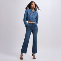 Jean Mujer Glow Symbol Straight