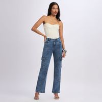 Jean Mujer Cargui Symbol Straight
