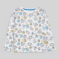 Polo Manga Larga Para Niño Full Print Minions