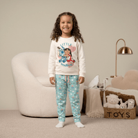 Pijama Para Niña Franela Mommy & Me Stitch