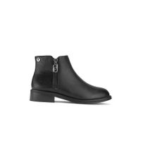 Botines Via Uno Mujer Bk03-H763A Negro
