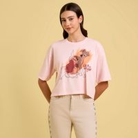 Polo Mujer Lady Crop Disney Manga Corta