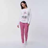 Pijama Mujer Aliens Disney Manga Larga + Legging