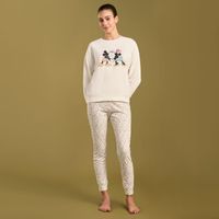 Pijama Mujer Couple Kiss Fleece Disney